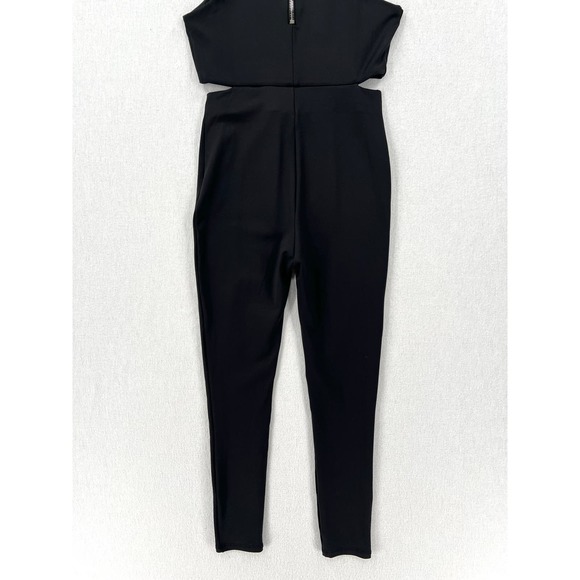 ALIX NYC Jodie Long Jumpsuit Womens XS Black Sleeveless Cut Out One Piece Racer - Picture 7 of 16